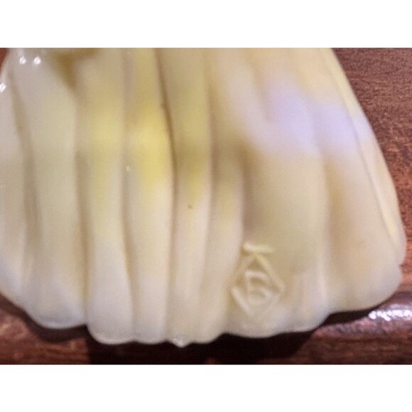 Three Vintage Boyd Art Glass Colonial Woman Doll LOT, Two Iridescents - Picture 13 of 14